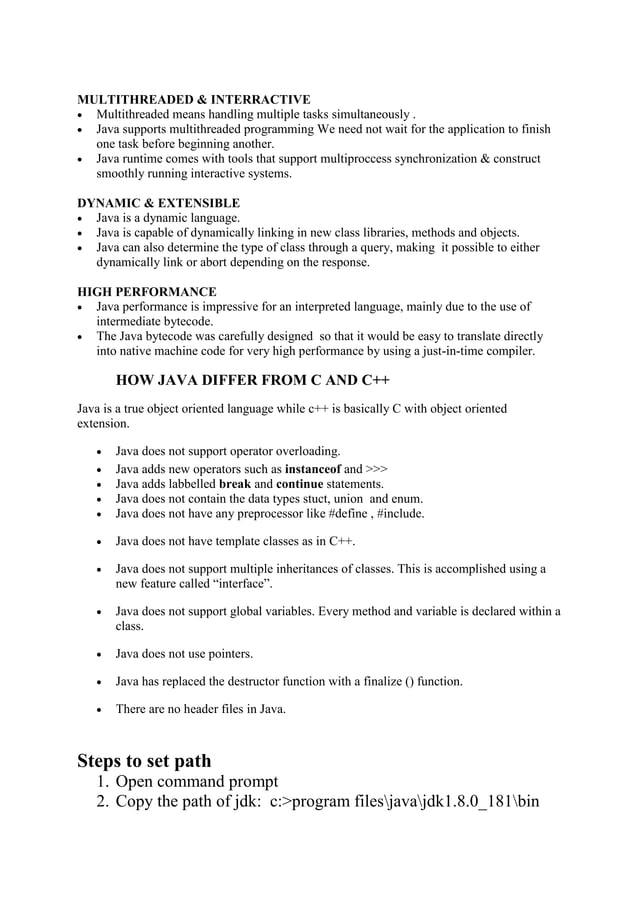 java introduction.docx