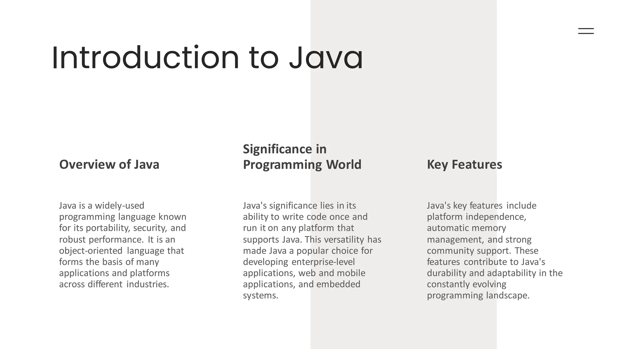 java introduction and history concepts .pdf