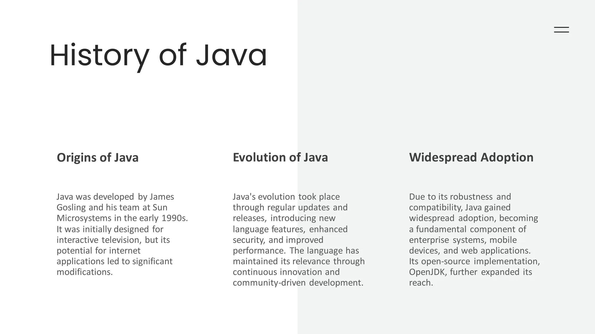 java introduction and history concepts .pdf