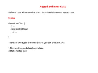 JAVA_INTRODUCTION- History, Constructor, Inheritance | PPT