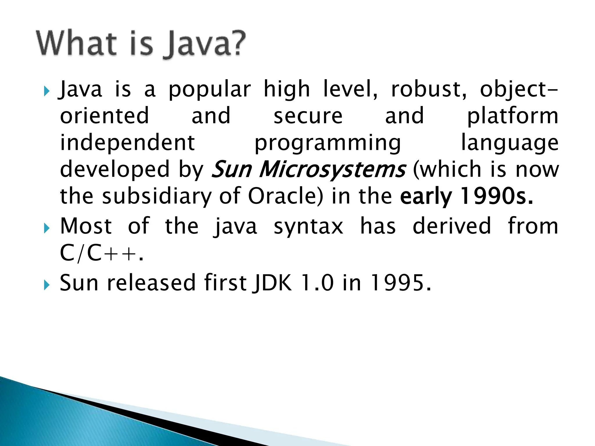 JAVA introduction and basic understanding.pptx