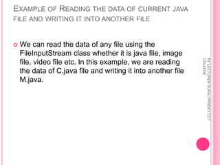 Basic of Javaio | PPTX
