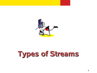 Types of Streams

                   8
 