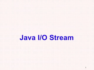 Javaiostream | PPT
