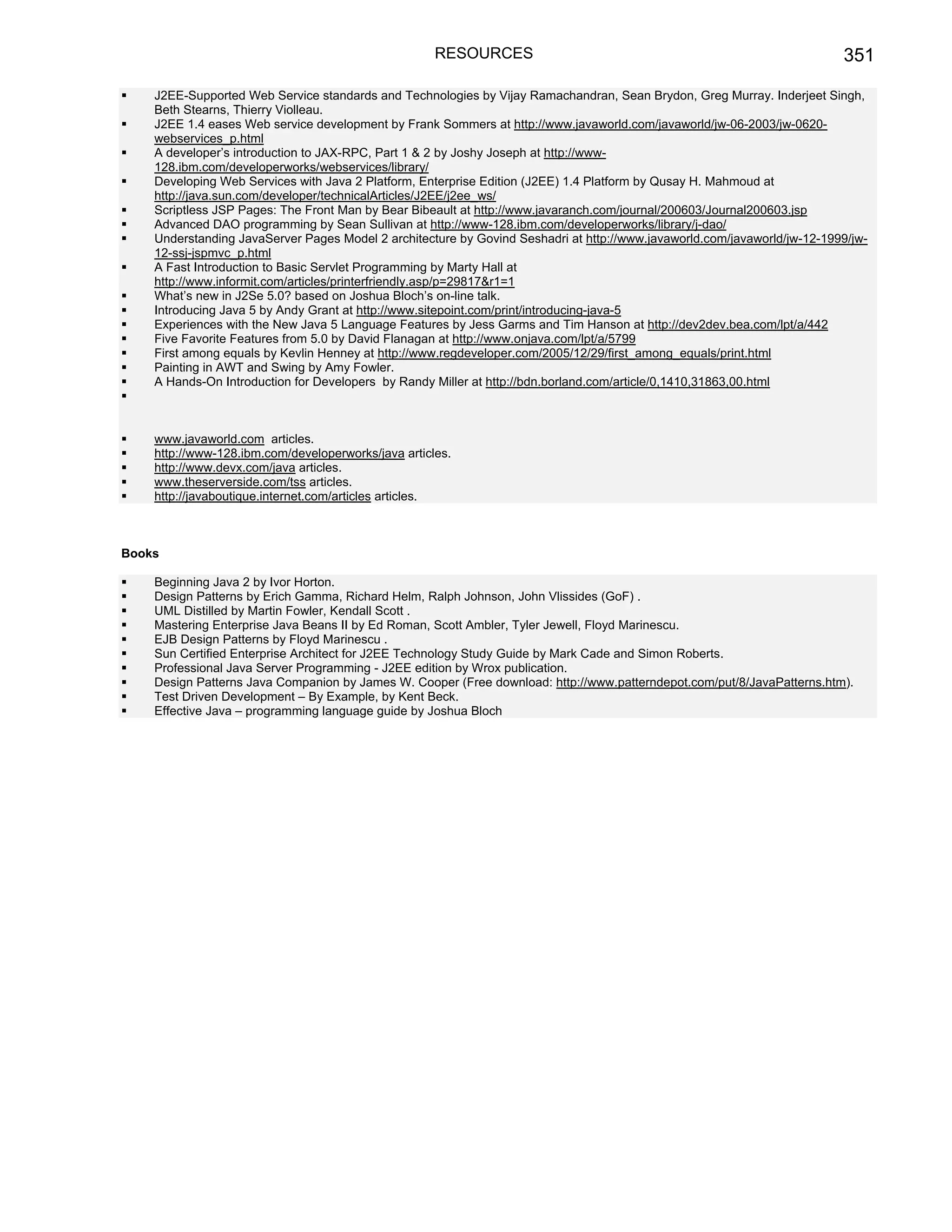 Java j2ee job interview companion ebook
