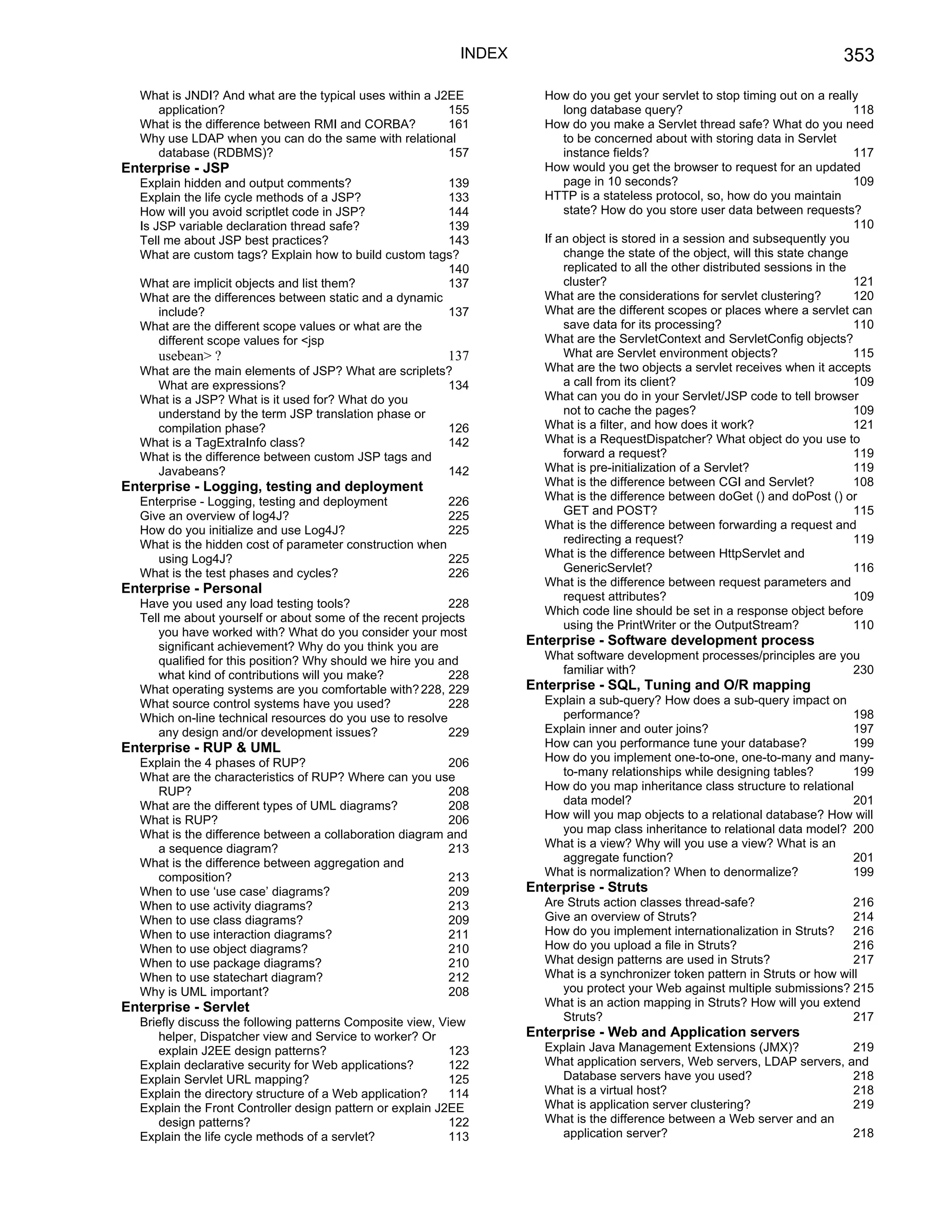 Java j2ee job interview companion ebook