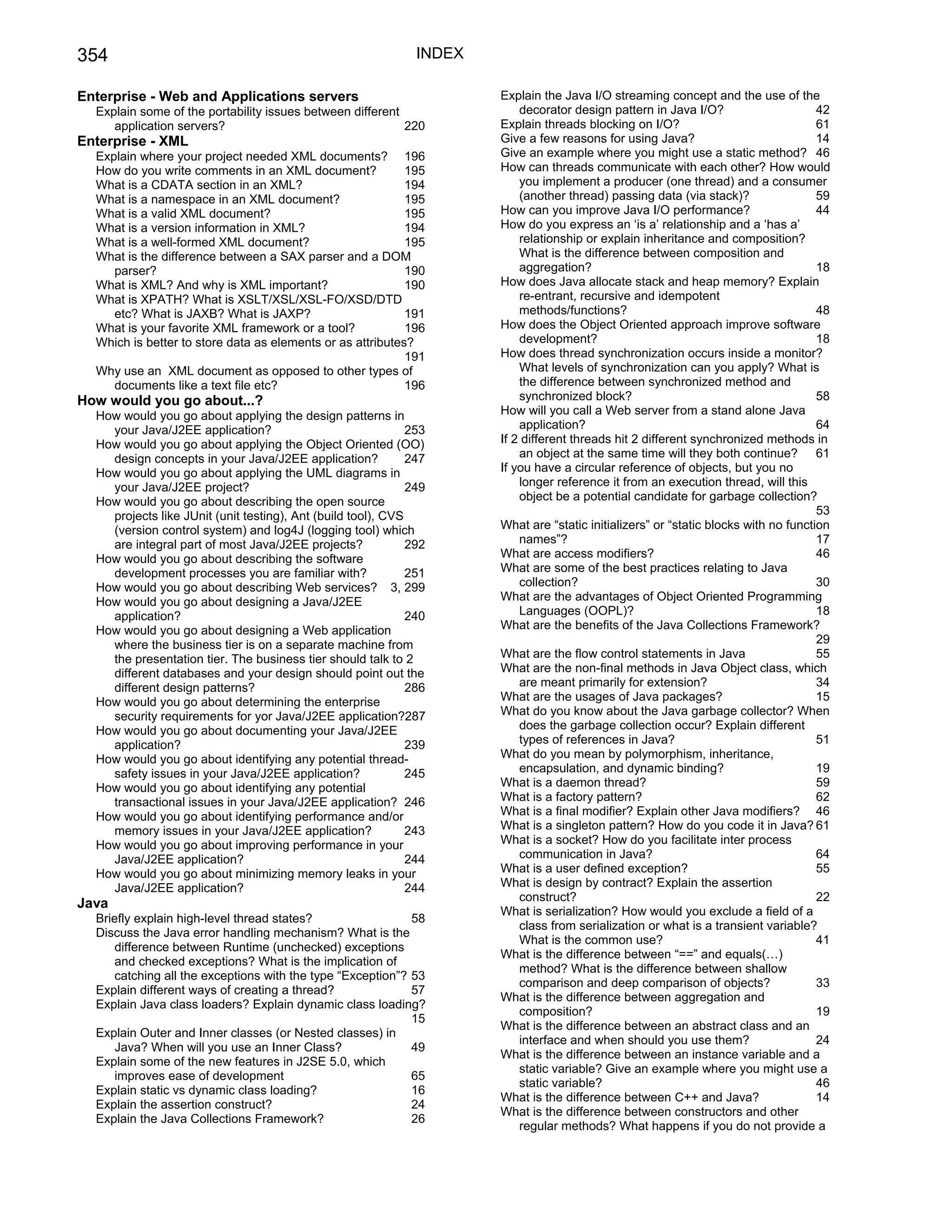 Java j2ee job interview companion ebook