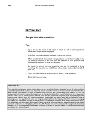 Java j2ee job interview companion ebook