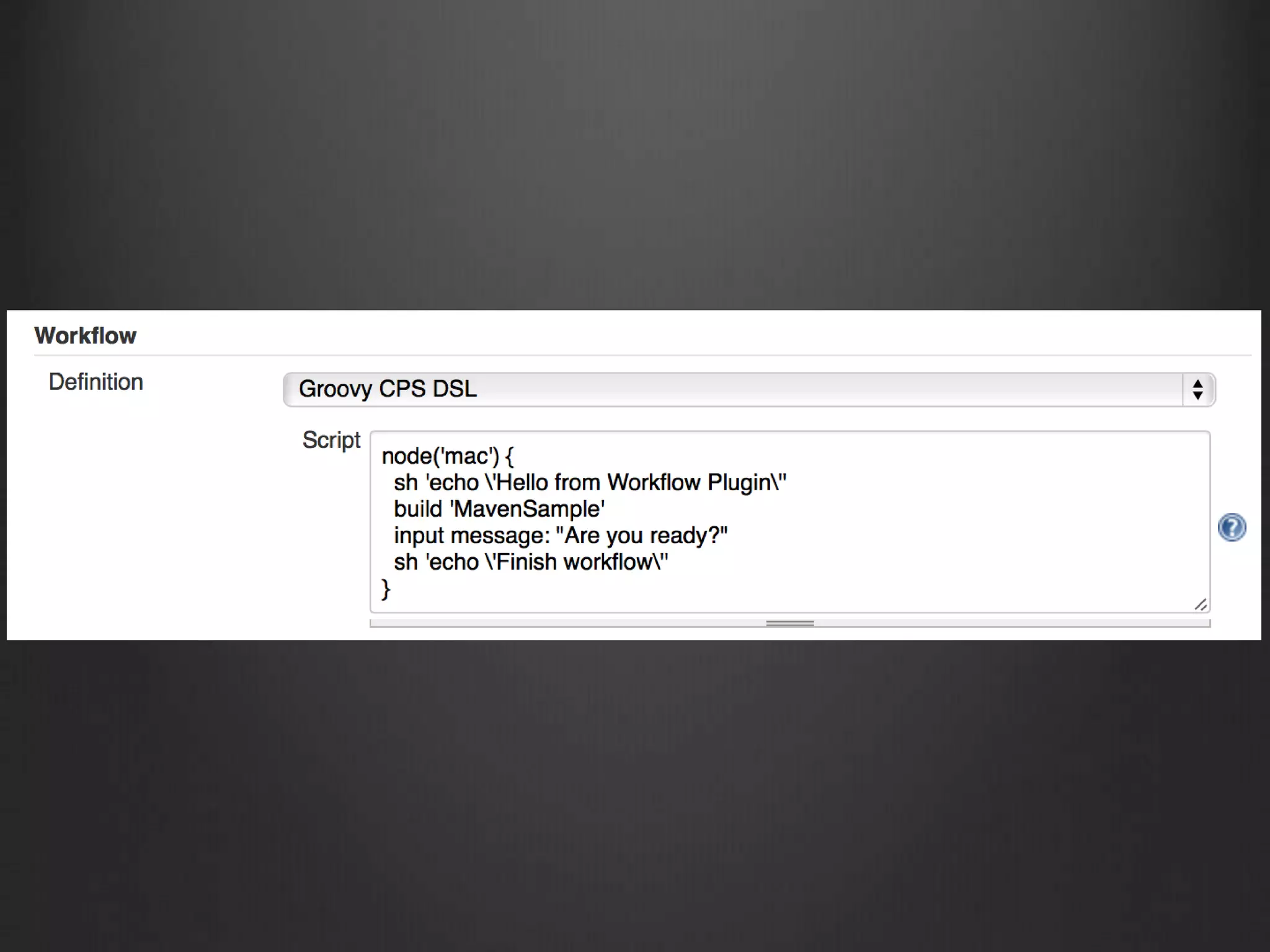 あとはGroovy DSLでジョブを書くだけ	
 