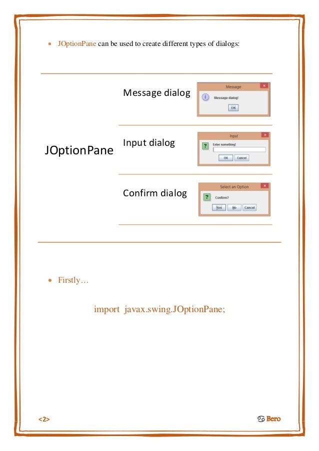java tutorial joptionpane Java joptionpane javatpoint.