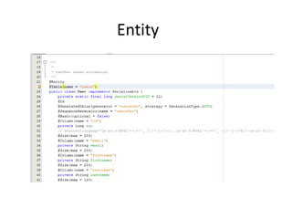Java JPA backend module | PPT