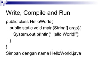 Java Fundamental ( JSE ) simple tutorial | PDF