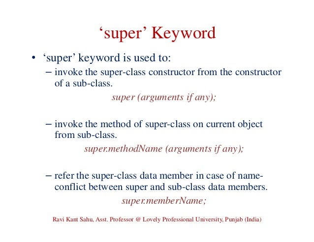 Java Keywords Java Keywords