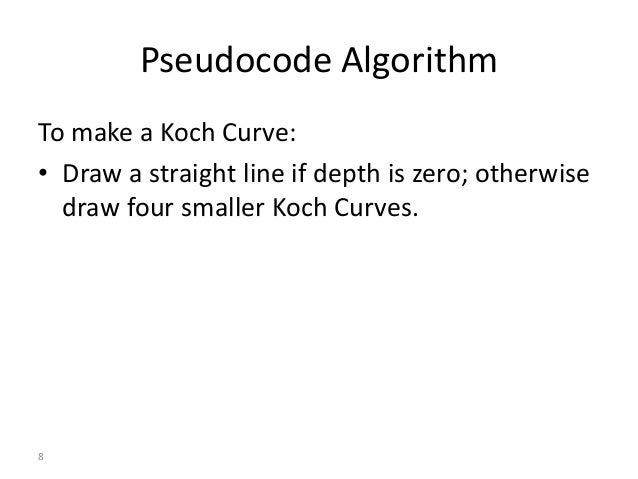 Line Drawing Algorithm Java : Java koch curves