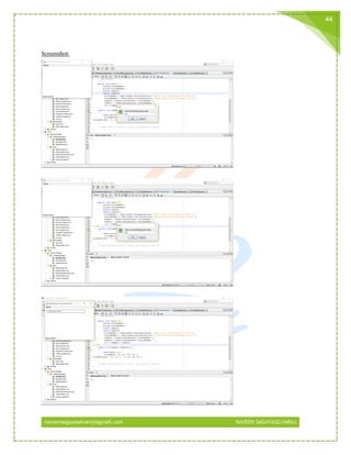 naveensagayaselvaraj@gmail.com NAVEEN SAGAYASELVARAJ
44
Screenshot:
 