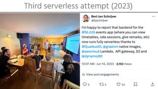 Third serverless attempt (2023)
 