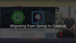 Migrating from Spring to Quarkus
 