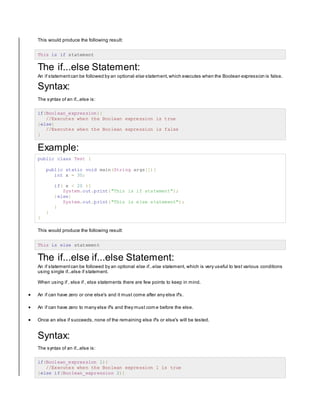 Java loops | PDF