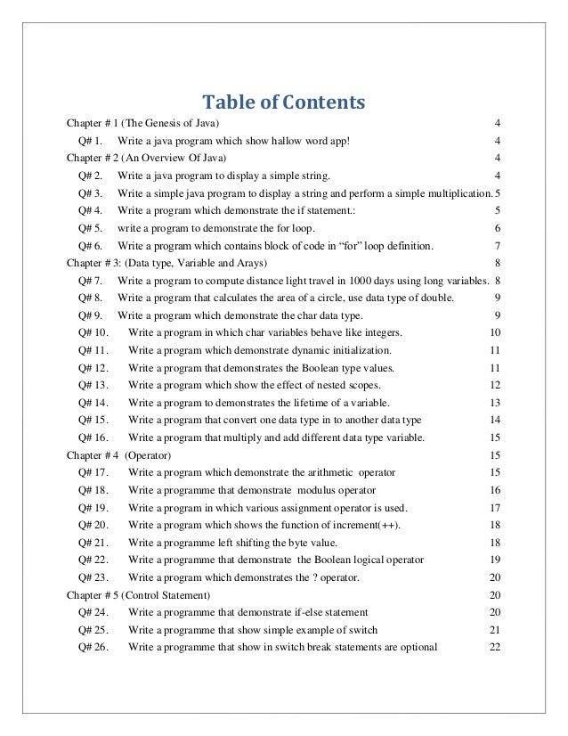 Java codes