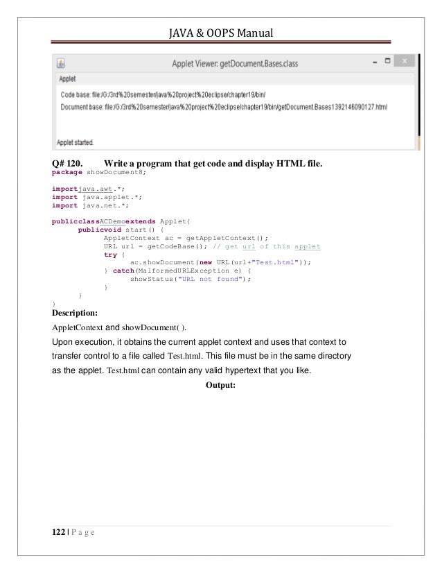 Java codes