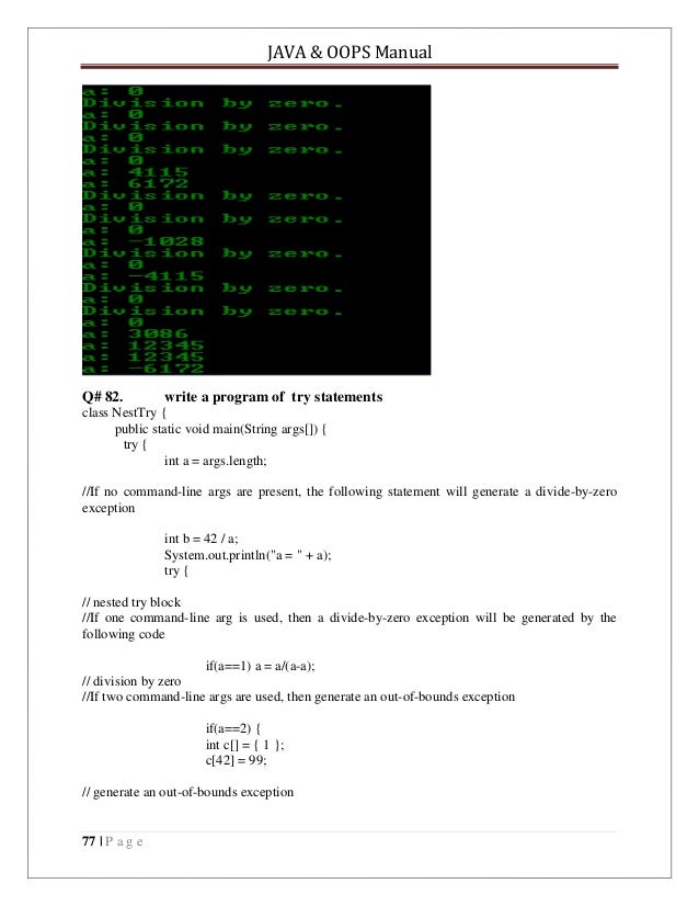 Java codes