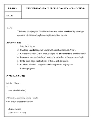 JAVA MANUAL basic concept using this program | PDF