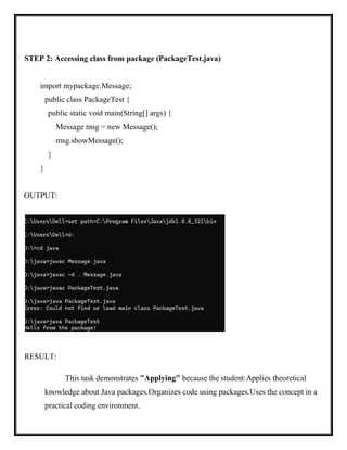 JAVA MANUAL basic concept using this program | PDF