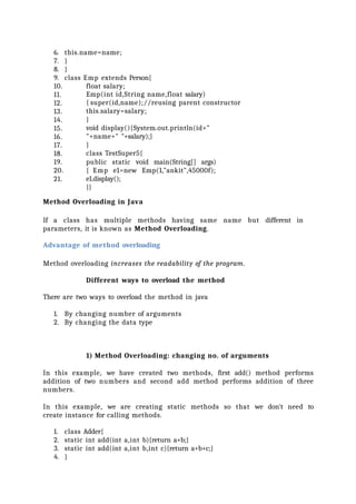 Comprehensive Introduction to Java Programming Language and OOPS ...