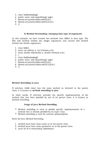 Comprehensive Introduction to Java Programming Language and OOPS ...