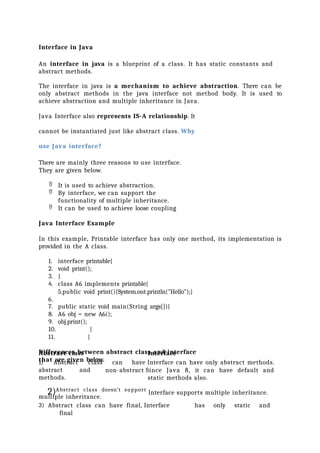 Comprehensive Introduction to Java Programming Language and OOPS ...