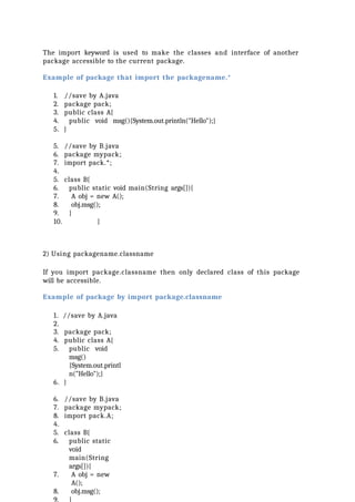 Comprehensive Introduction to Java Programming Language and OOPS ...