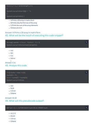 Java MCQ Questions and Answers PDF By ScholarHat | PDF image.