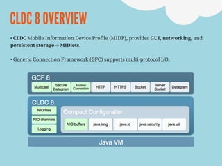 CLDC 8 OVERVIEW
 
