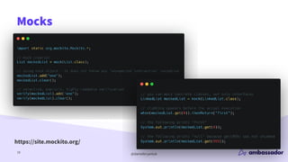 @danielbryantuk
Mocks
18
https://site.mockito.org/
 