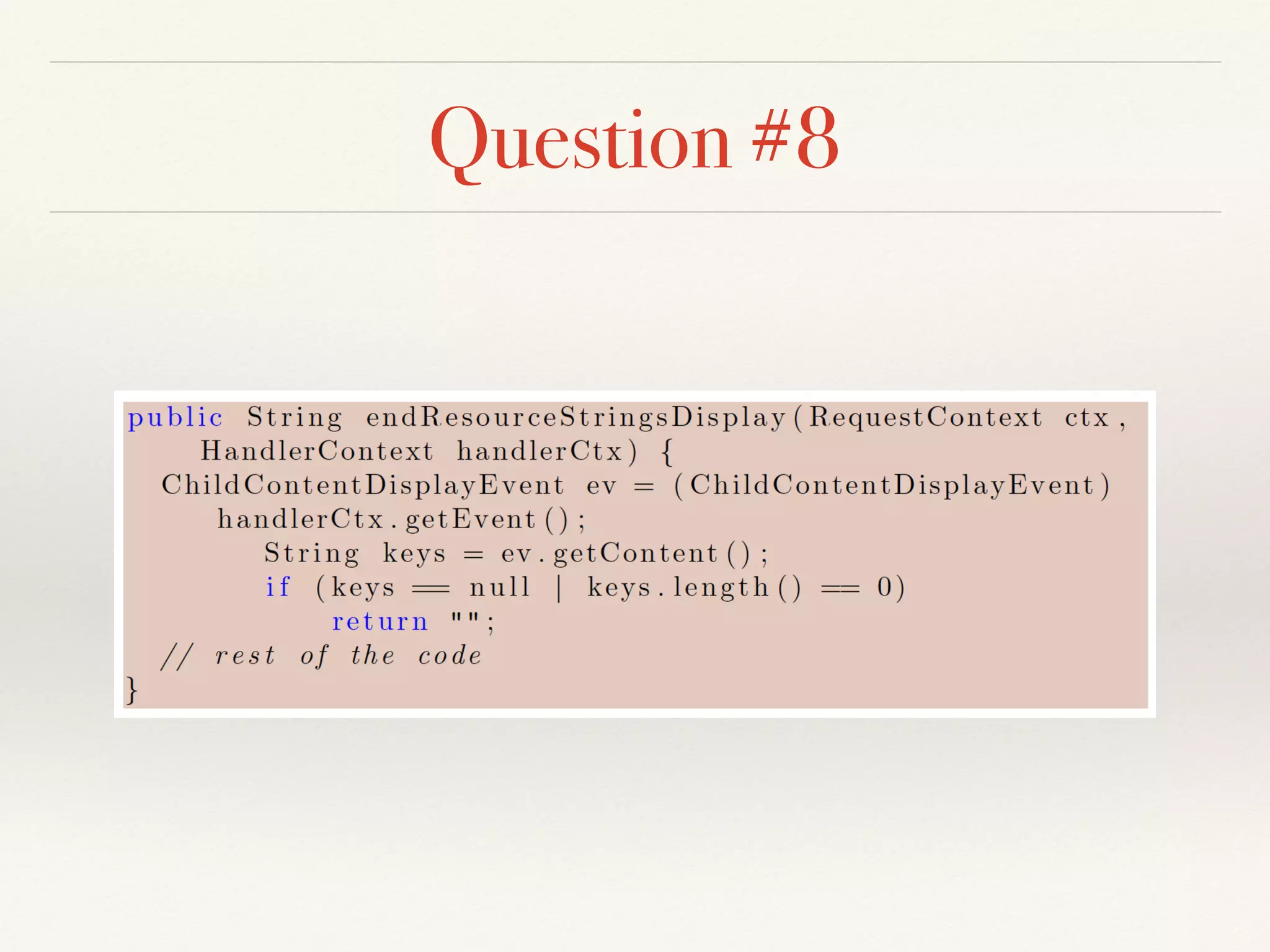 Core Java - Quiz Questions - Bug Hunt | PPT