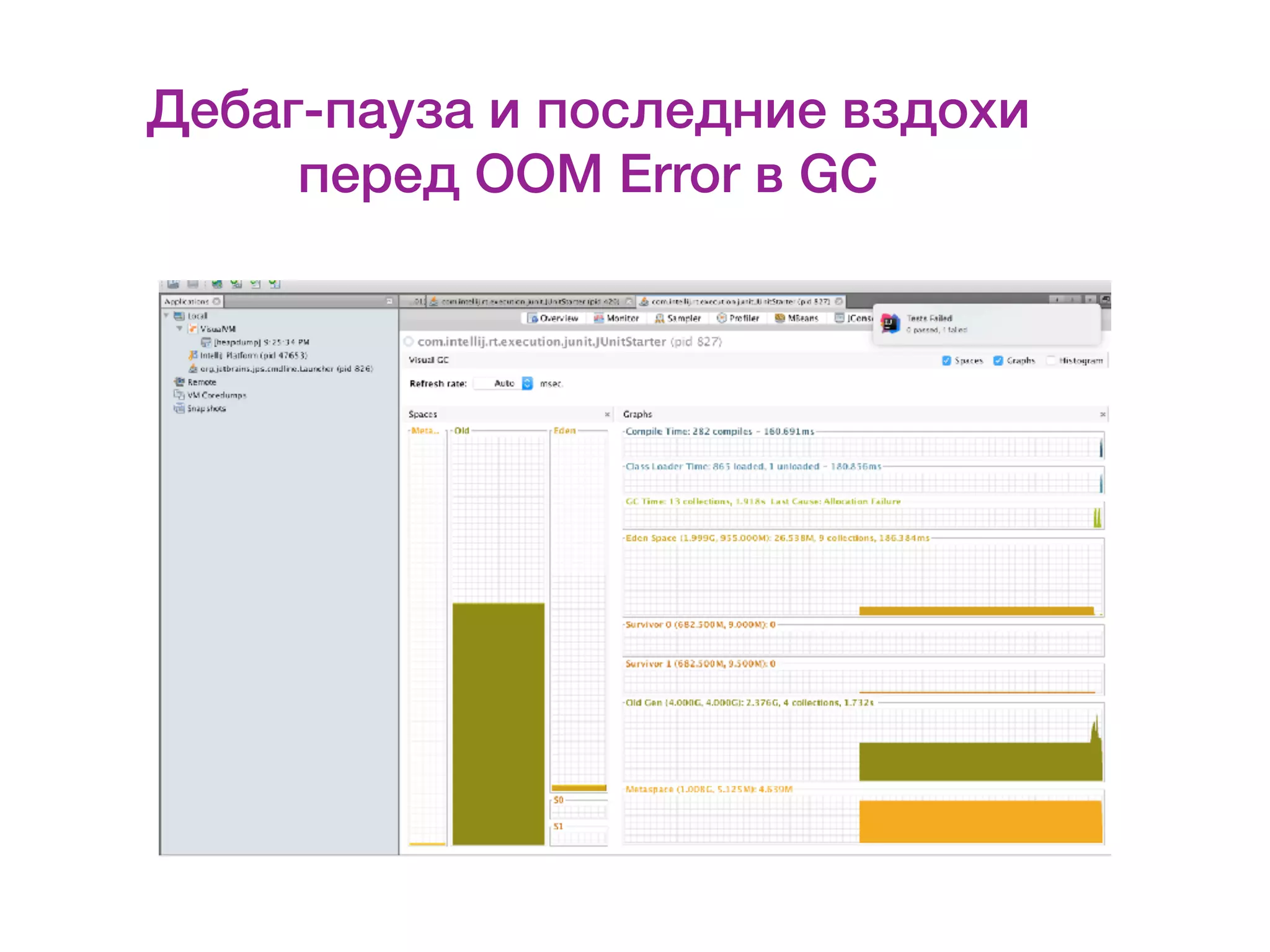 Дебаг-пауза и последние вздохи перед OOM Error в GC 