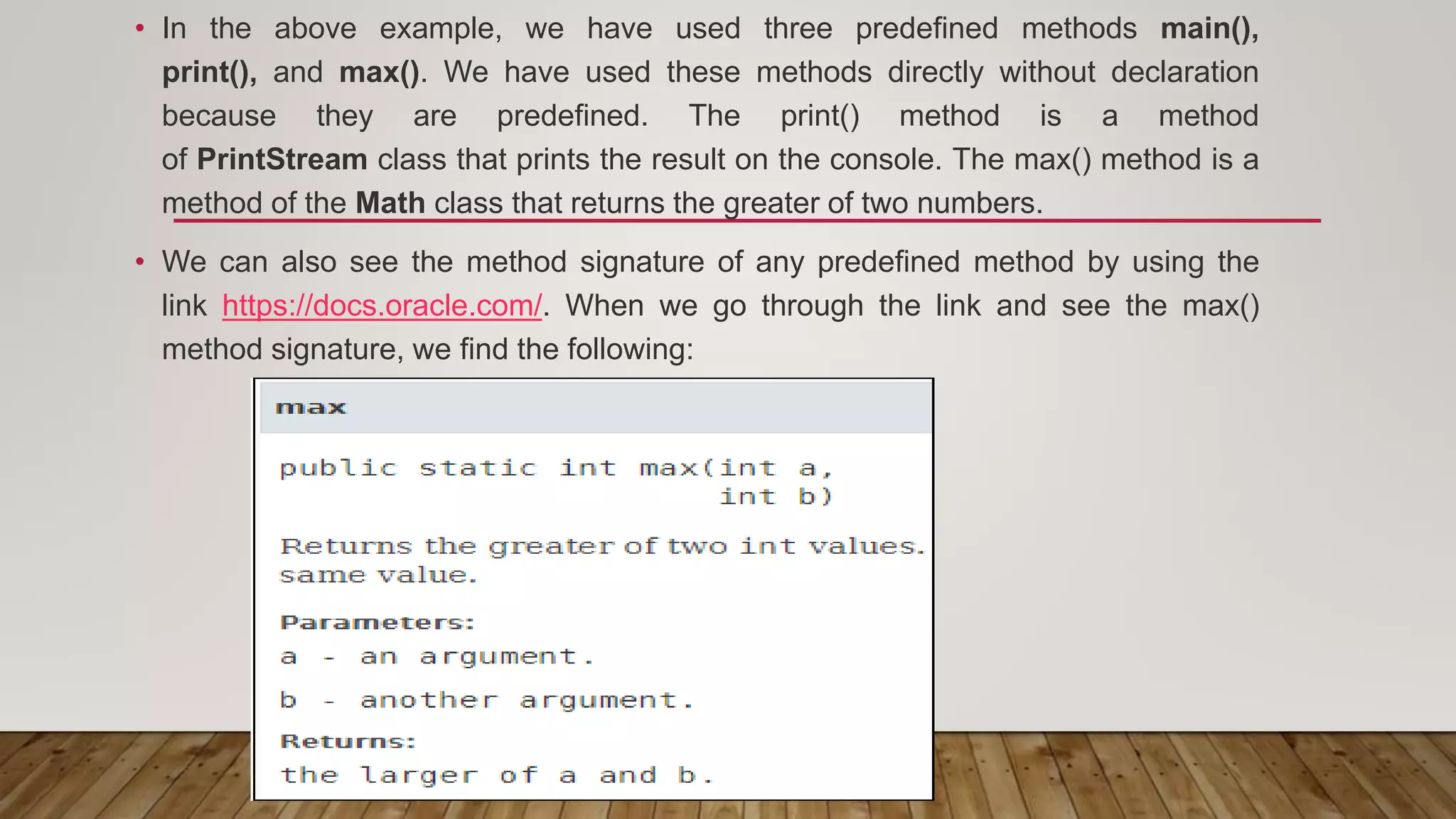 Java method | PPT