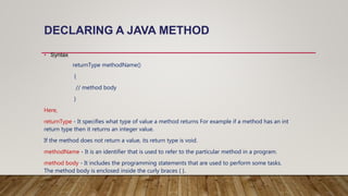 Java method | PPT