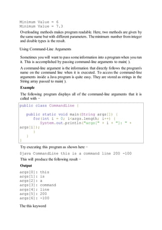 Methods in Java | DOCX
