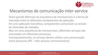 Java Micro Service Intercommunication Communication Java microservices | Seminário | PPTX