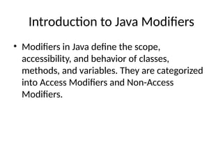 understanding of Java_Modifiers_by_Quipoin.pptx