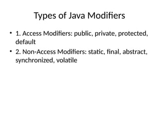 understanding of Java_Modifiers_by_Quipoin.pptx