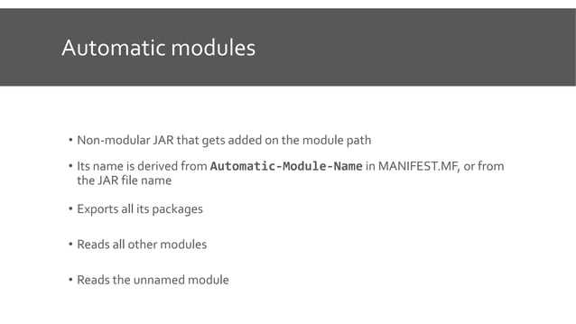 Java modulesystem | PPT
