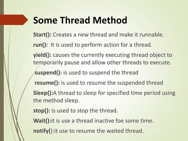 Multithreading in java | PPTX | Programming Languages | Computing