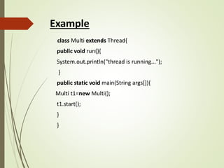 Multithreading in java | PPTX