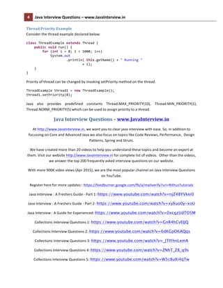 Java multi threading and synchronization | PDF