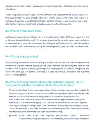 Java Multithreading Interview Questions PDF By ScholarHat | PDF