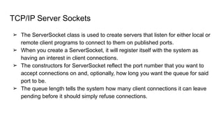 Java Networking on Sockets URL and other classes.pptx