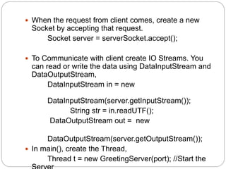 Java Network Programming.pptx | Computer Networking | Computing