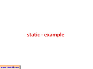 Java non access modifiers | PPT